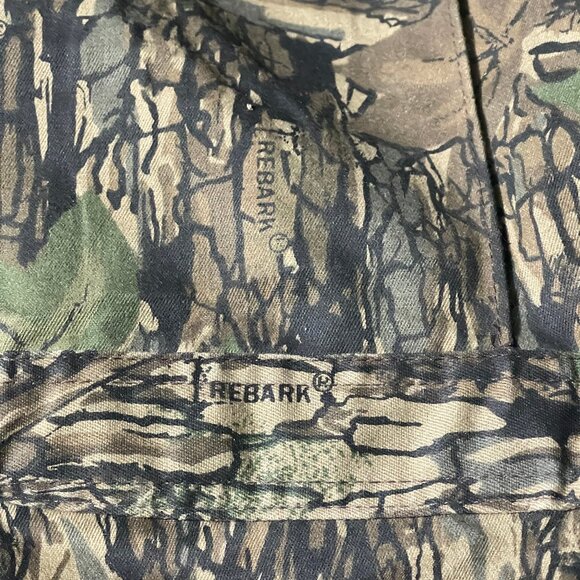 vtg Gunflint By Berce Mens 2XL Reg Rebark Camo Hunting Coveralls Unlined - Picture 6 of 8